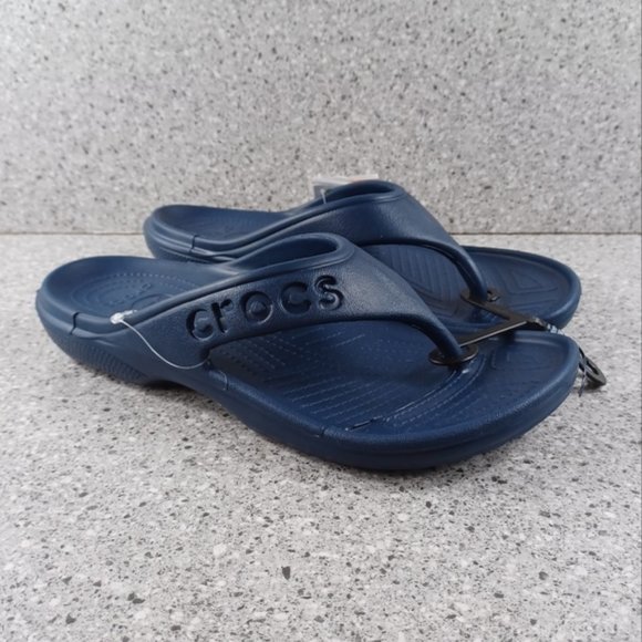 CROCS Other - CROCS Navy Blue Flip Flop Sandals Shoes